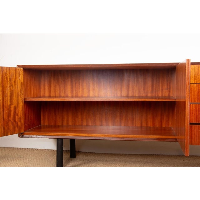 French Style Modernist Sideboard in Rosewood by Tricoire and Vecchione for Meubles TV, 1960s For Sale - Image 11 of 18