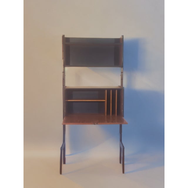 Vintage Scandinavian Secretaire in Teak by Blindheim, 1960s For Sale - Image 10 of 10