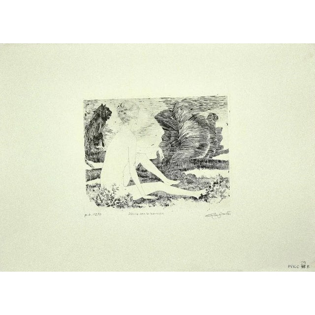 Sibyl with Lioness is an original Contemporary artwork realized in the 1970 by the italian artist Leo Guida. Original...