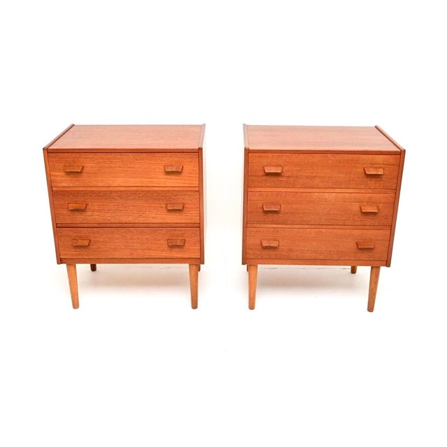 1960s Vintage Teak Bedside Chests from Heals, 1960, Set of 2 For Sale - Image 5 of 11