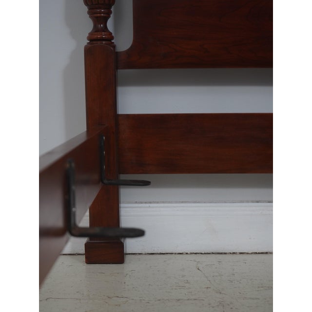 Henkel Harris Model 160 Cherry King Size Poster Bed For Sale - Image 10 of 16