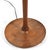 Brass Walnut Floor Lamp with Sculpted Details For Sale - Image 8 of 8