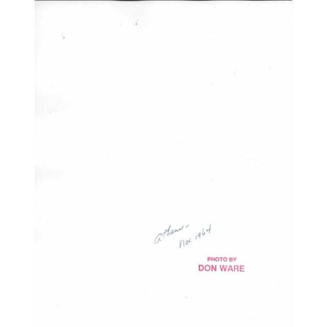 1964 black and white photo by Don Ware of the ruins of Greek buildings in Athens, Greece. Titled, date and bearing Ware's...