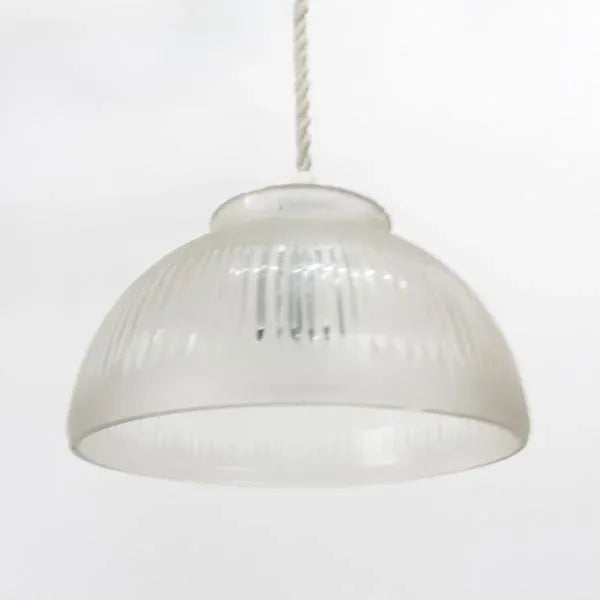 Ceiling lamp made from recovered glass shade. I have official proof of authenticity such as vintage catalogs, designer...