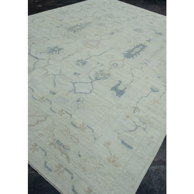Turkish Turkish Oushak Rug 10'2" x 14' #18701 For Sale - Image 3 of 8