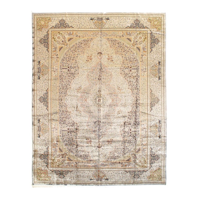 Pasaargad DC Exquisite Tabriz Design Paris Palace Fine Power Loom v. Silk Rug For Sale