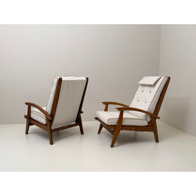 Mid-Century Modern Cerutti Lounge Chairs by Ugo Dalessio, 1950s, Set of 2 For Sale - Image 3 of 6