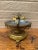 1940s Hollywood Regency Brass and Chrome Floral Ashtray For Sale - Image 11 of 12
