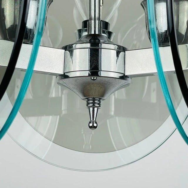 Vintage Art Glass Pendant Lamp by Fontana Arte, 1970s For Sale - Image 11 of 13