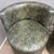 Late 20th Century Chic Faux Green Snakeskin Barrel Bar Stools For Sale - Image 4 of 4