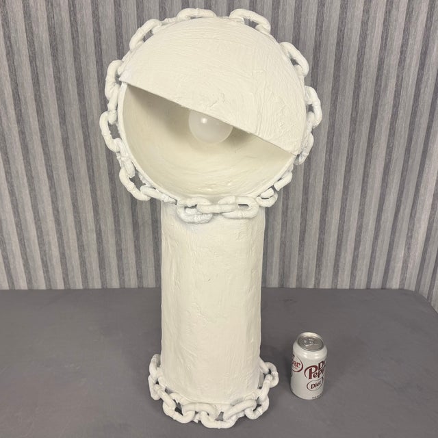 2020s Contemporary Organic "Eye Log" Lamp With Chains #2 For Sale - Image 5 of 11