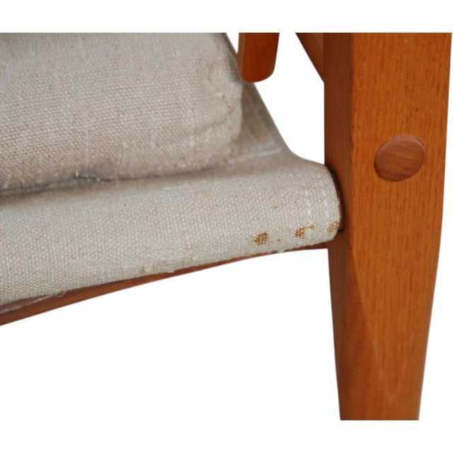 Safari Chair in Canvas Fabric by Kaare Klint, 1990s For Sale - Image 17 of 18