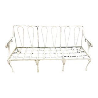 Vintage Molla Cast Aluminum Victorian Style Bench, Attributed For Sale