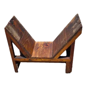 Early 20th Century Antique Wood Bookshelf Primitive Design