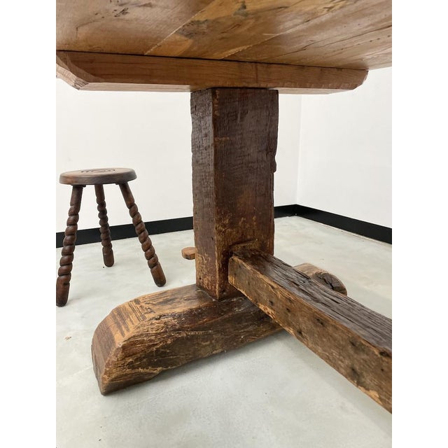 Oak Monastery Farm Table, 1900s For Sale - Image 18 of 18