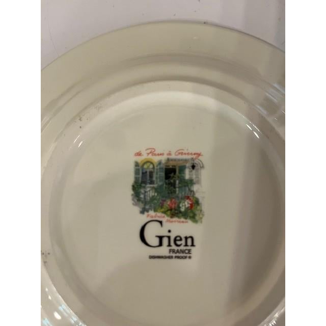 Gien France - Fabrice Moireau painting series appetizer plates - garden arch with white flowers. A beautiful Mother's Day...