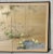 Antique Japanese Silk Screen Four-Panel Byobu Landscape With Two Quails, Chrysanthemums and Bamboo For Sale - Image 9 of 12