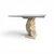 Gold Shell-Shaped Console or Table Base with Glass Top by Magnussen Ponte For Sale - Image 8 of 16