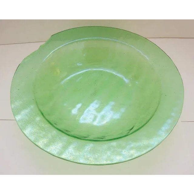 Glass Artisan Green Glass Dinnerware Signe - Set of 3 For Sale - Image 7 of 10