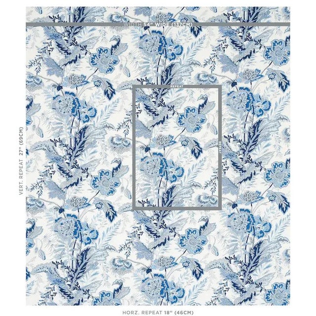 Based on a 19th-century French Indienne print and reinterpreted on a fine Linen ground. The allover floral motifs are...