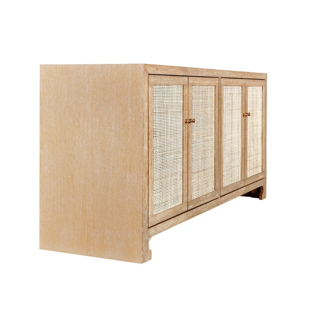 New Special Order Item. British West Indies style with a modern flair, this chic cabinet showcases natural, hand-woven...