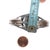 6.5" Vintage Zuni Carved turquoise silver cuff bracelet For Sale - Image 10 of 11
