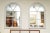 Pair of white painted Industrial windows, English, circa 1880, mounted as mirrors. height: 6 ft. (183 cm) width: 48 in....