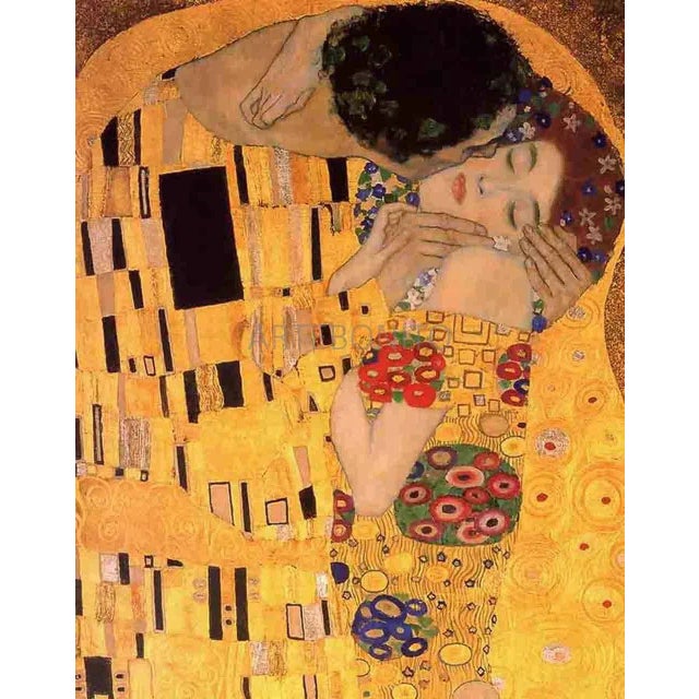 Artist: Gustav Klimt Title: The kiss Medium: Giclee Marks: Numbered, limited edition Publisher: Fine Art Museum Printed:...