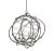 Currey & Company Genesis Black Orb Chandelier For Sale
