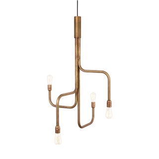 Large Strapatz Brass Hanging Lamp by Sabina Grubbeson for Konsthantverk For Sale