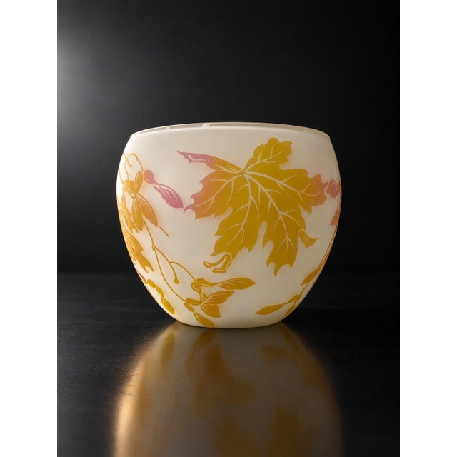 Early 20th Century Art Nouveau Overlay Glass Vase from Max Köck, 1910 For Sale - Image 5 of 9