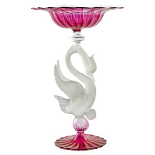 Murano Glass Cake Stand by La Murrina, Italy, 1980s For Sale