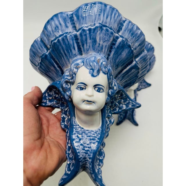 Classical Roman Decorative Ceramic Wall Brackets For Sale - Image 3 of 7