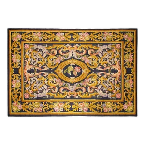 1930 Vintage Spanish Savonnerie Rug, in Room Size, W/ Central Medallion