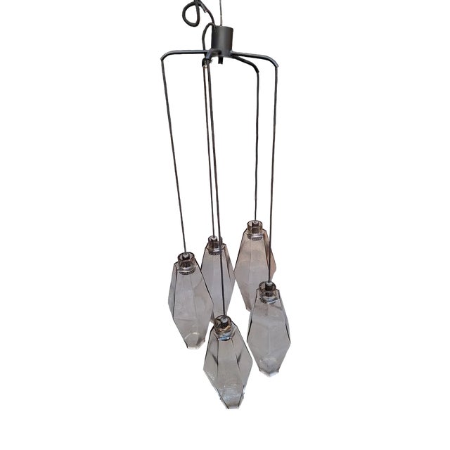 Polyhedron Ceiling Lamp by Carlo Scarpa for Venini, 1960s For Sale