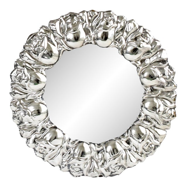 Collectible 925 Sterling Silver Plateria Del Pilar Repousse Peruvian Picture Frame For Sale