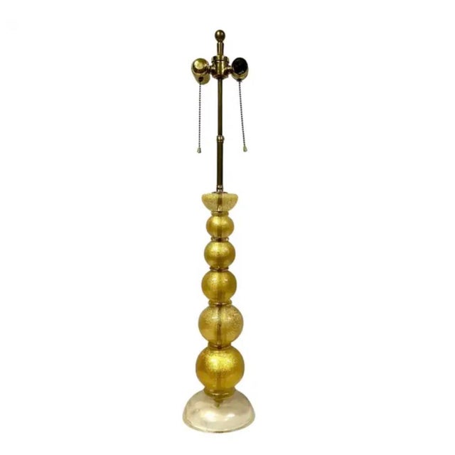 Murano Murano Stacked Ball Table Lamp For Sale - Image 4 of 11