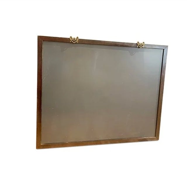Brown Vintage 1960s Elm Mirror For Sale - Image 8 of 8