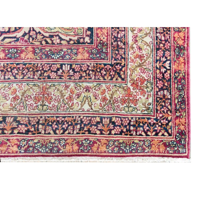 Early 20th Century Persian Lavar Kirman Rug For Sale - Image 11 of 15