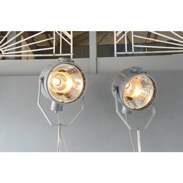 Glass Inspection Floor Lamp by Peter Behrens for Zeiss Ikon, 1890s For Sale - Image 7 of 14