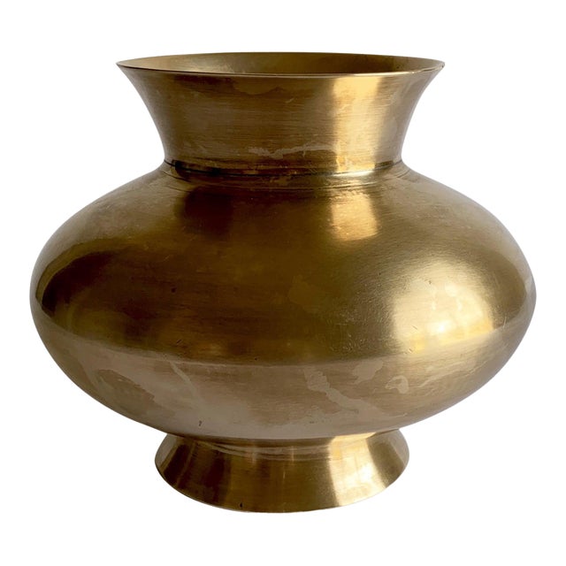 Vintage Brass Vase For Sale