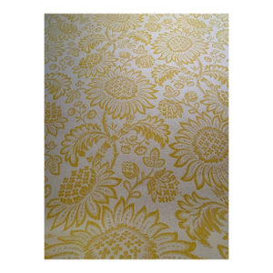 Set of 2 Vintage Bolts of Yellow & White Floral Fabric- 14 Yards & 15+ Yards