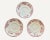Set of 3 Antique Shenango Inca Ware Pink Floral Transferware Saucers For Sale - Image 4 of 6