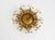 Large Italian Gilt Ceiling Lamp in Glass by Banci Firenze, 1960s For Sale - Image 16 of 18