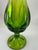 Glass 60's Green Swung Vase With Pedestal Base For Sale - Image 7 of 7