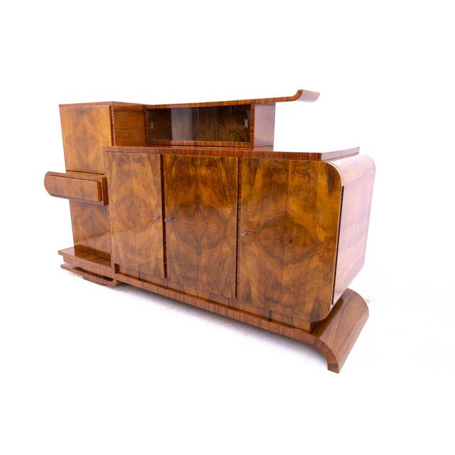 Wood Art Deco Buffet, Poland, 1930 For Sale - Image 7 of 16