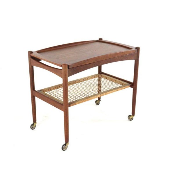 Trolley with Detachable Tray by Poul Hundevad For Sale - Image 16 of 16