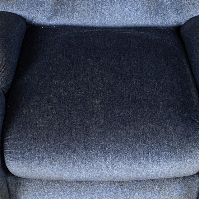 20th Century Italian Blue Velvet Armchairs by Agostino Lescai for Brevetti, 1970s, Set of 2 For Sale - Image 10 of 18