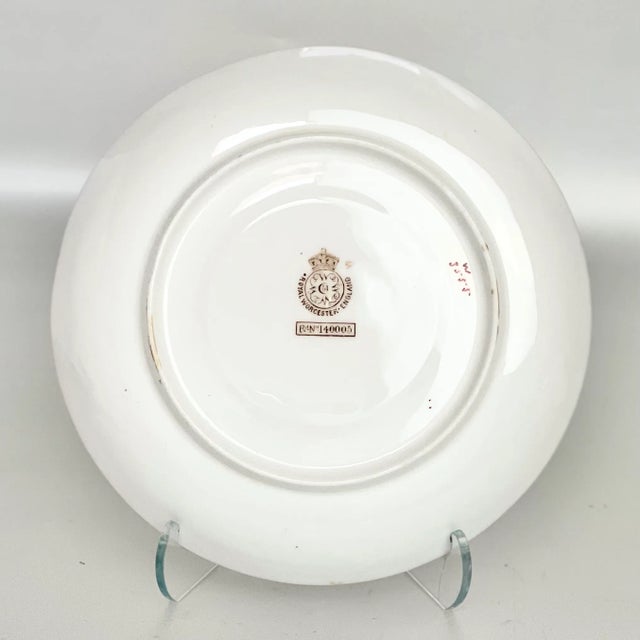 19th Century Royal Worcester Gilt Brown Transferware Cup & Saucer Set- 2 Pieces For Sale In Los Angeles - Image 6 of 7