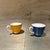 For your consideration, a vintage Richard Ginori sapphire blue porcelain teacup accented with a fine gold rim and white...